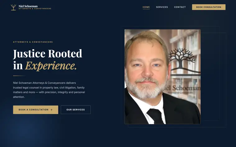 Niel Schoeman Attorneys website built by Andritha Online