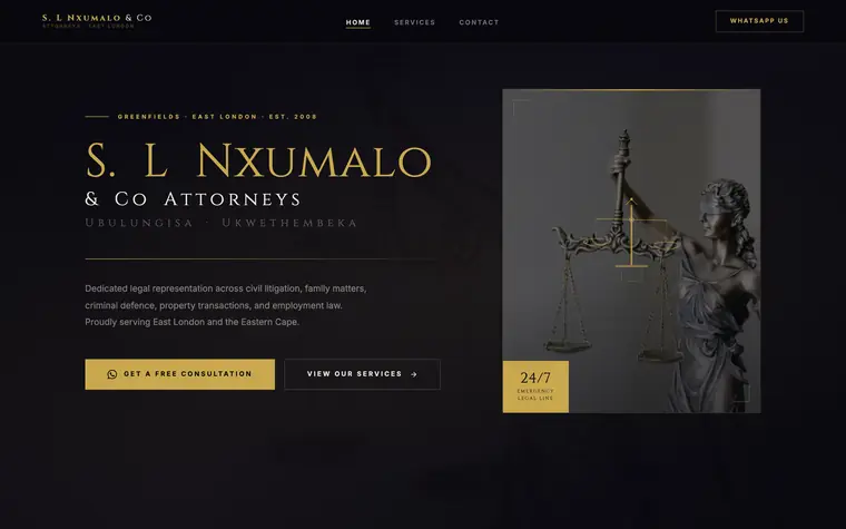 S.L. Nxumalo &Amp; Co website built by Andritha Online